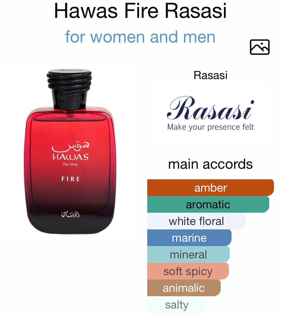 Hawas Fire Rasasi Edp Homme