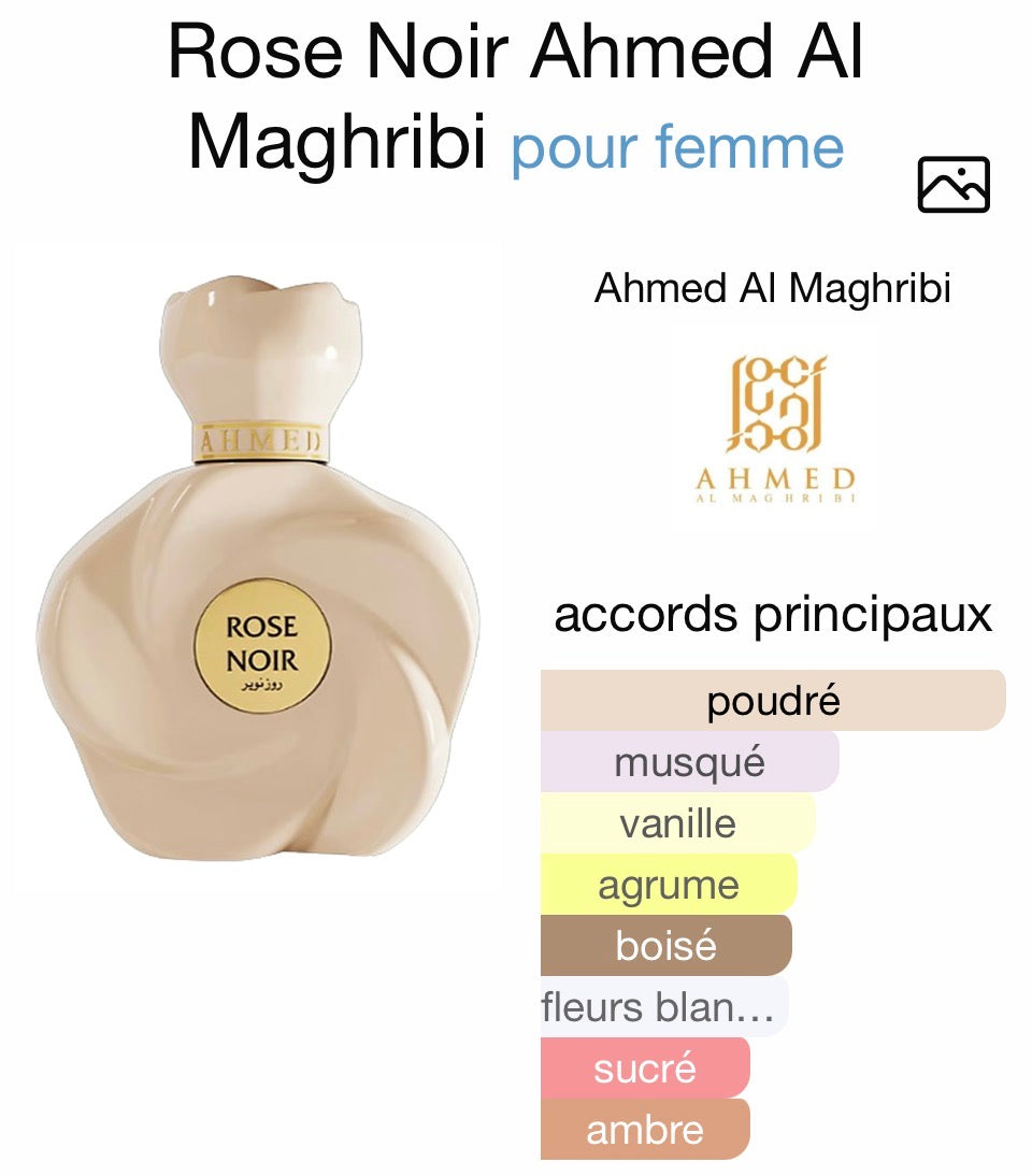 Eau de parfum Rose noir 75ml – Ahmed Al Maghribi