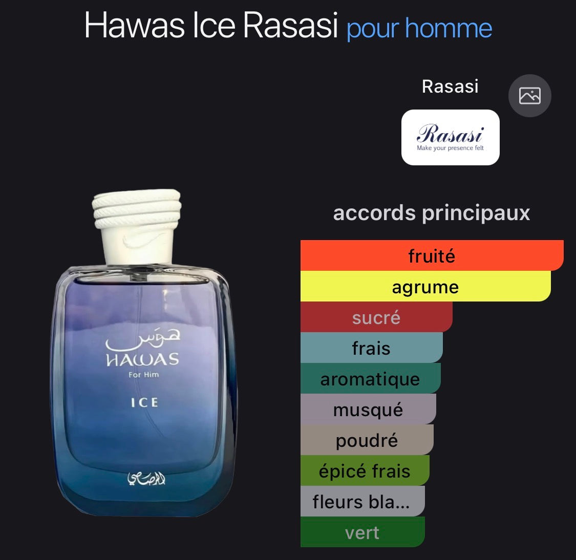 Hawas Rasasi Ice