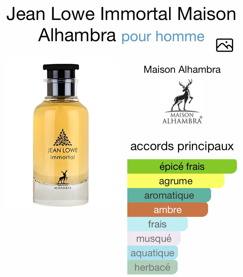 Immortel Jean Lowe Al Hambra EDP Homme 100ml