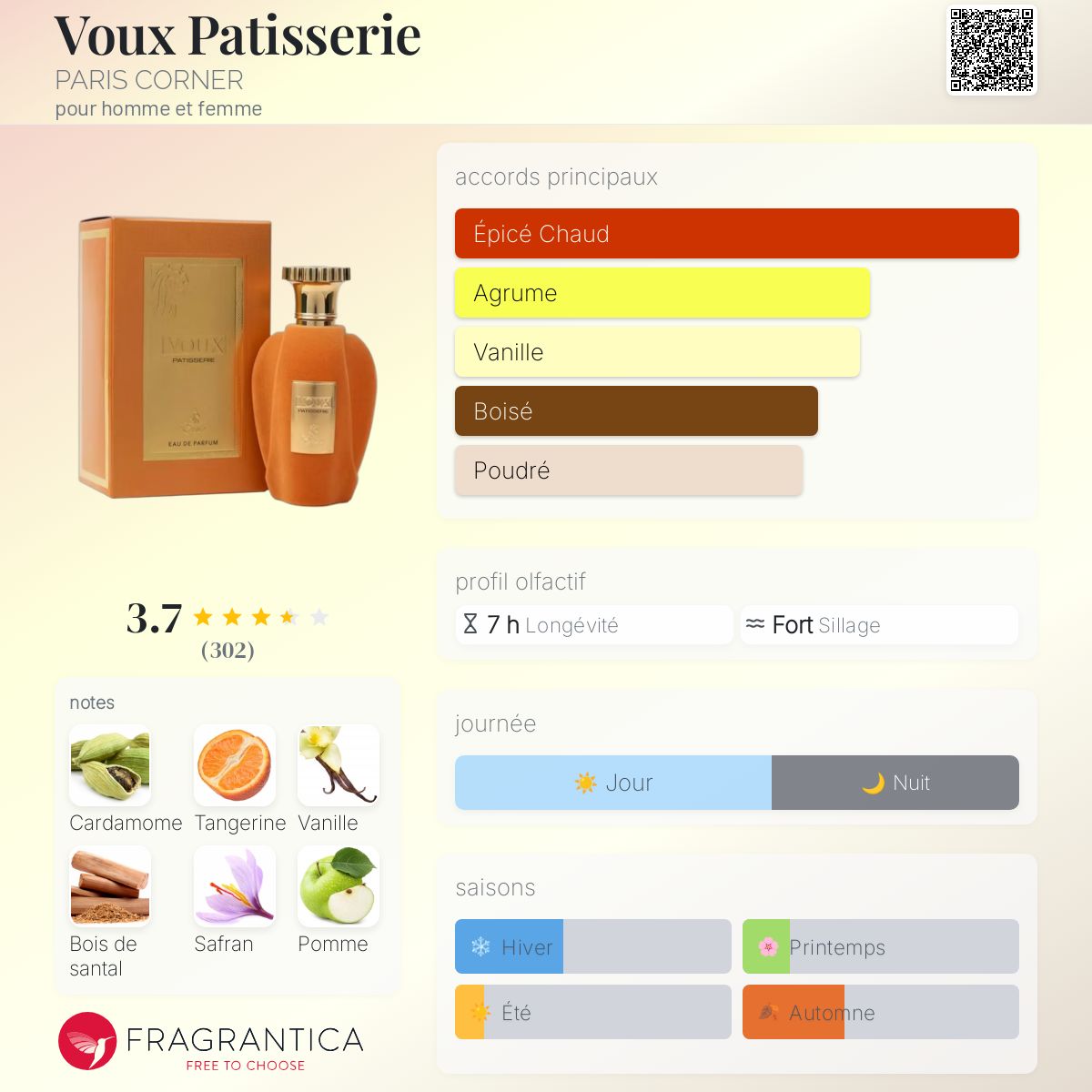 Voux Pâtisserie Emir 100ml Unisexe