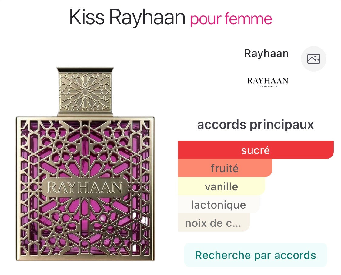 Kiss - Rayhaan Edp pour Femme