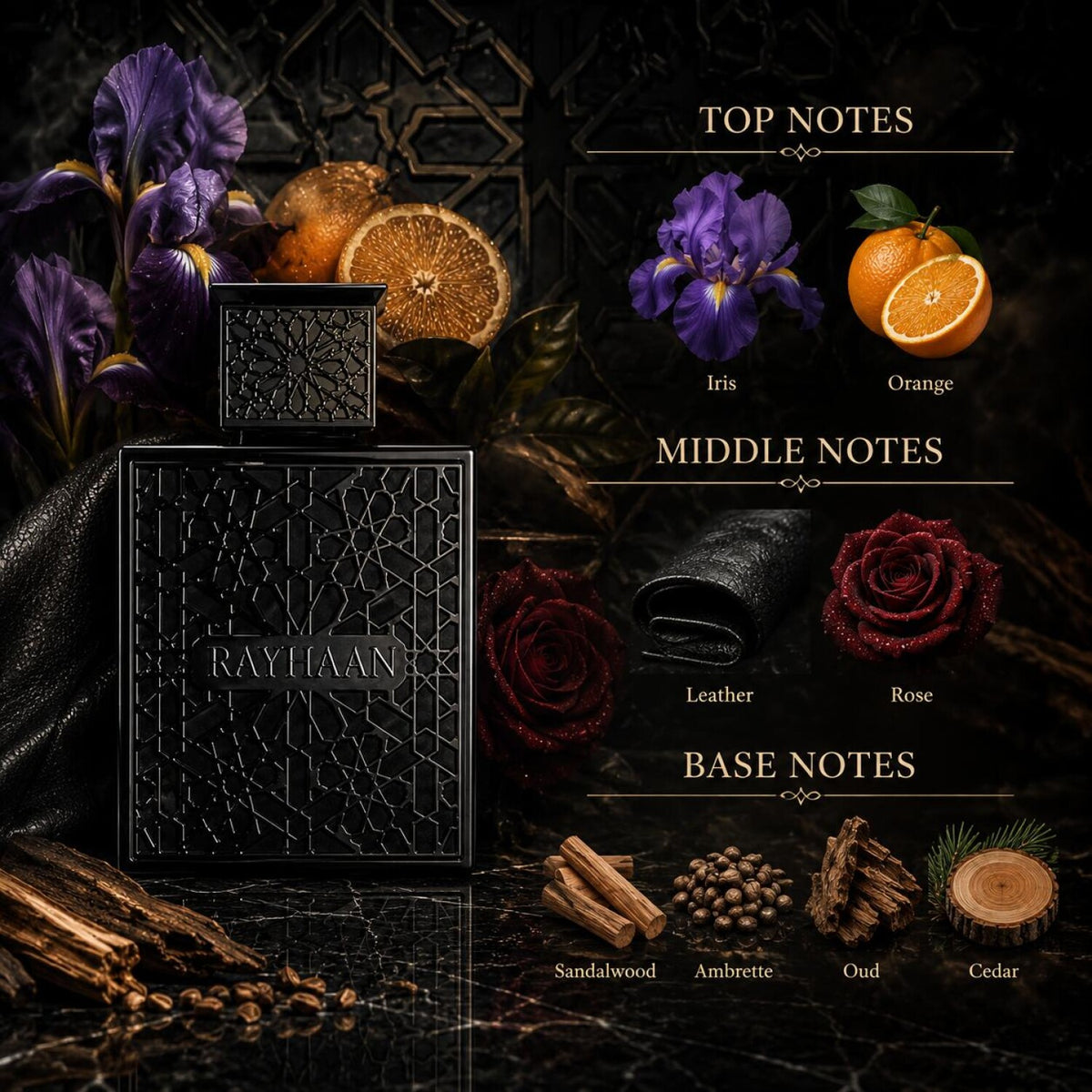 Rayhaan Obsidian EDP pour Homme