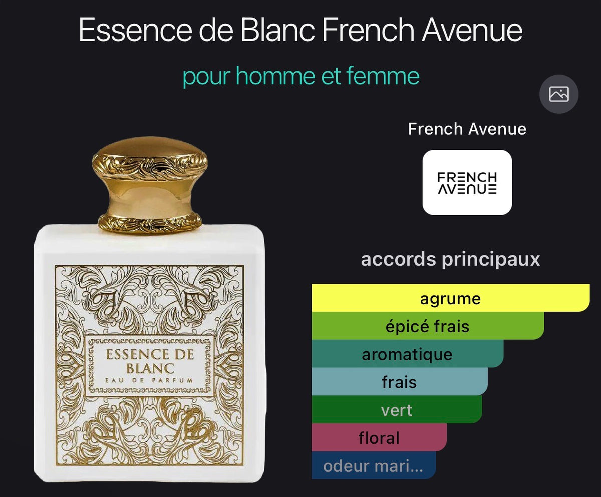 Essence de Blanc French Avenue