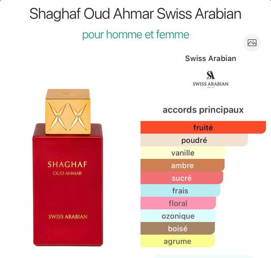 Swiss Arabian Shaghaf Oud Ahmar