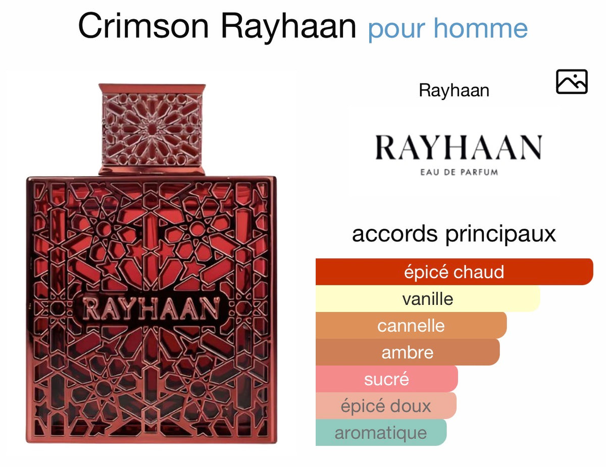 Rayhaan Crimson EDP Homme