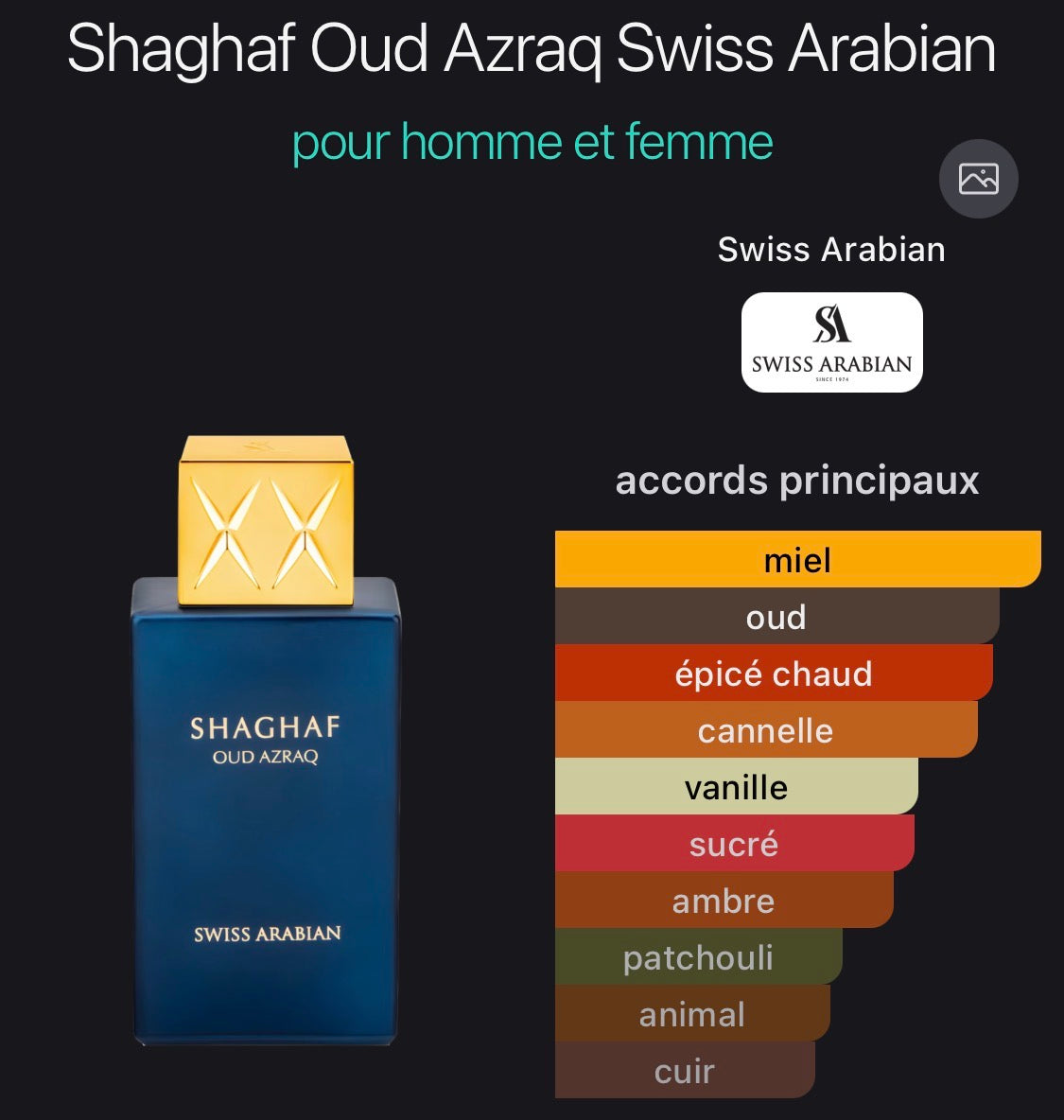 Swiss Arabian Shagaf Oud Azraq