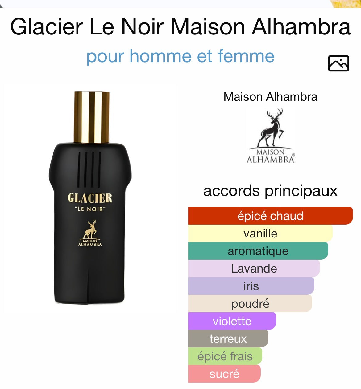 GLACIER Le Noir Maison Alhambra