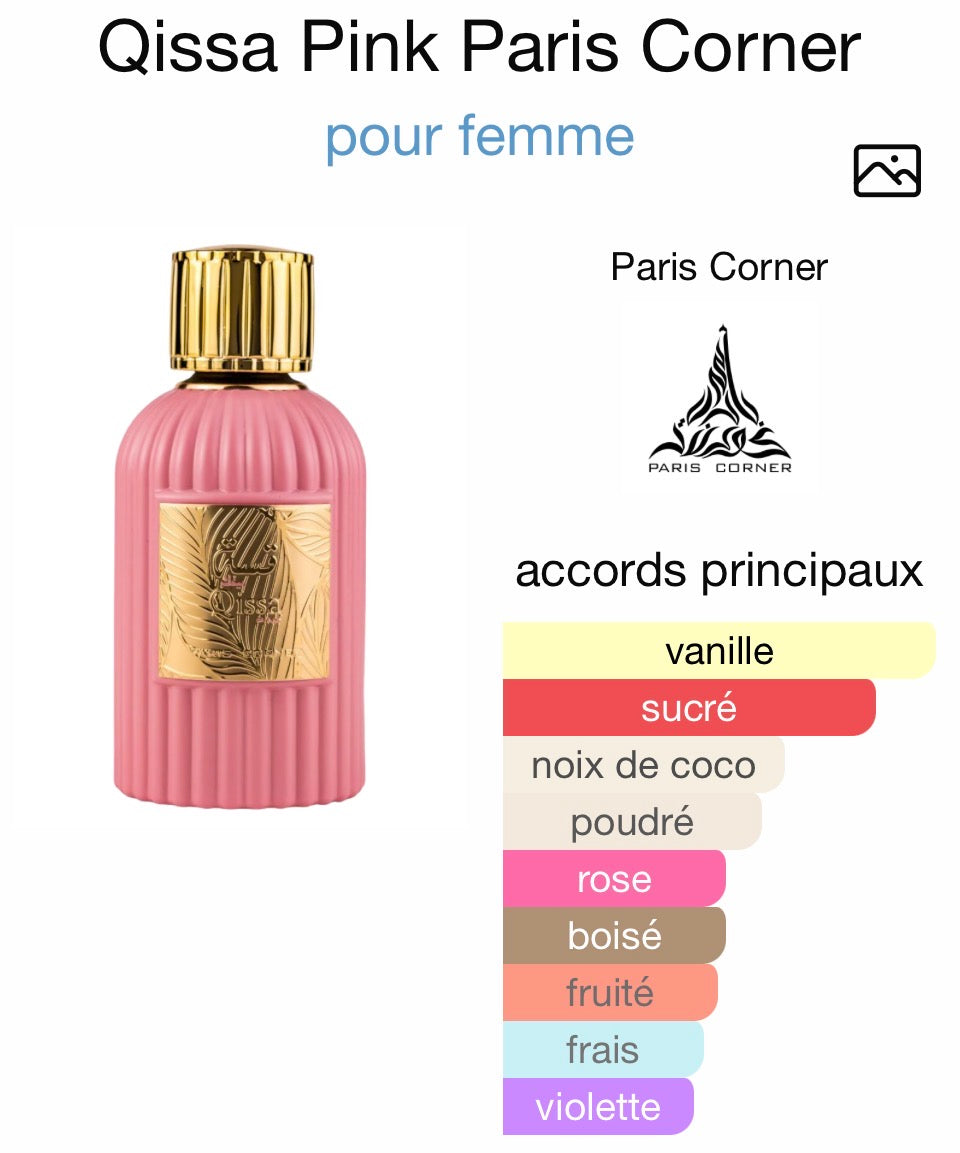 Qissa Pink Paris Corner Edp pour Femme