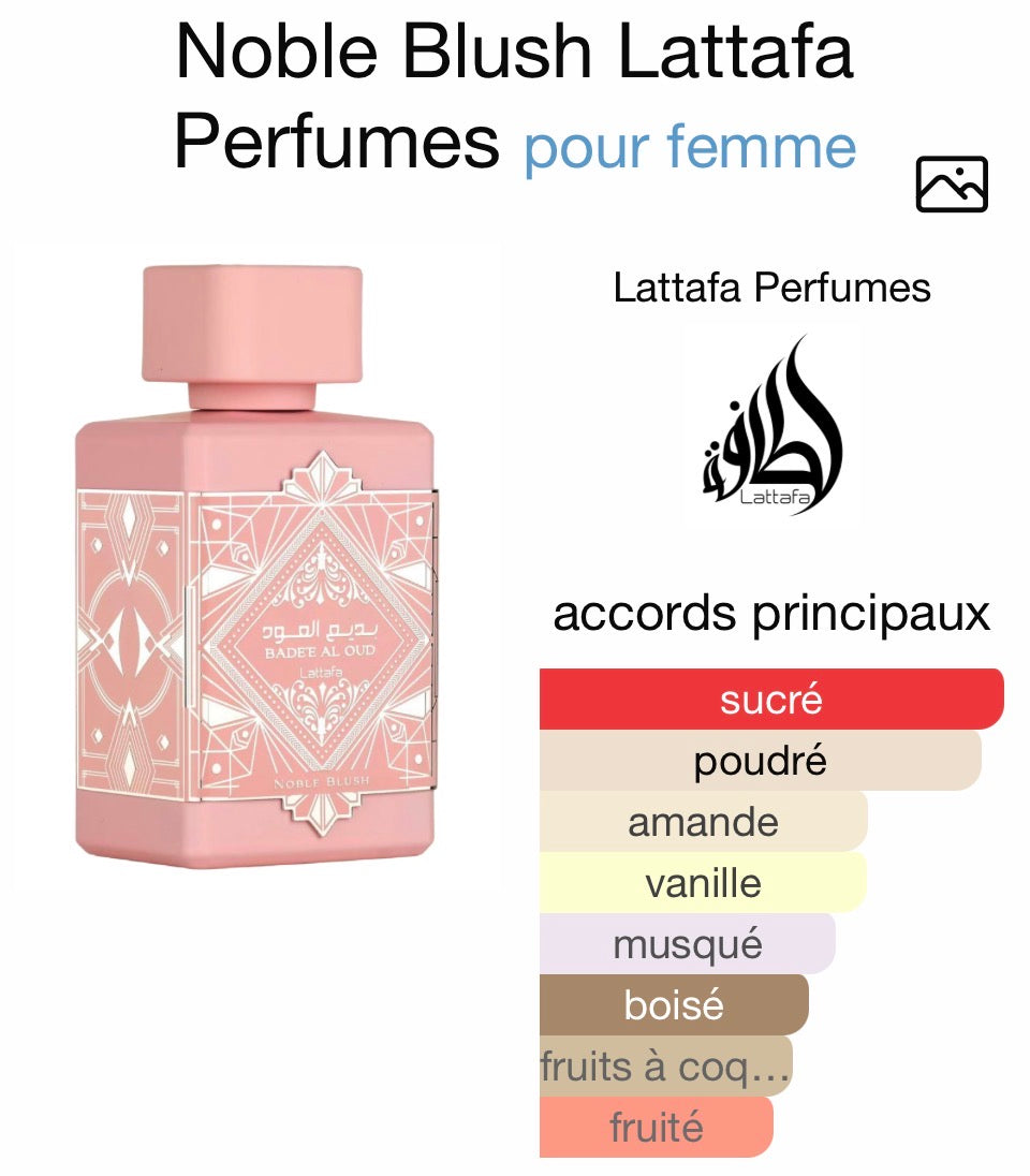 Badee Al Oud Noble Blush EDP Lattafa 100 ml