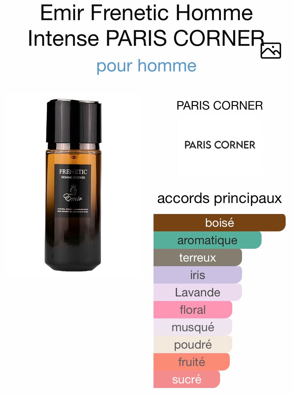 Emir Frenetic Homme Intense - Paris Corner 80 ml