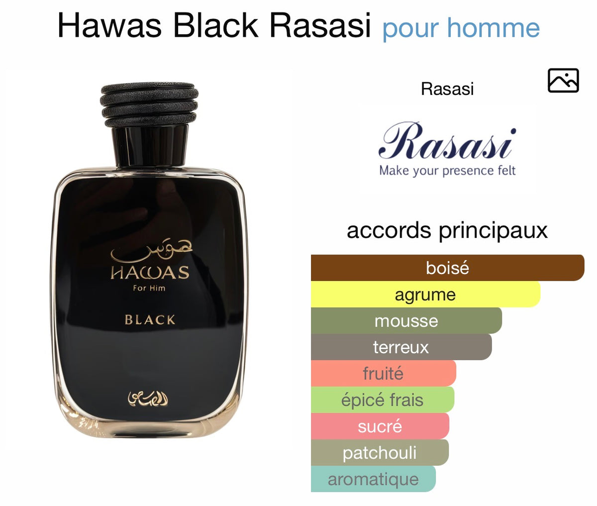 Rasasi Hawas Black