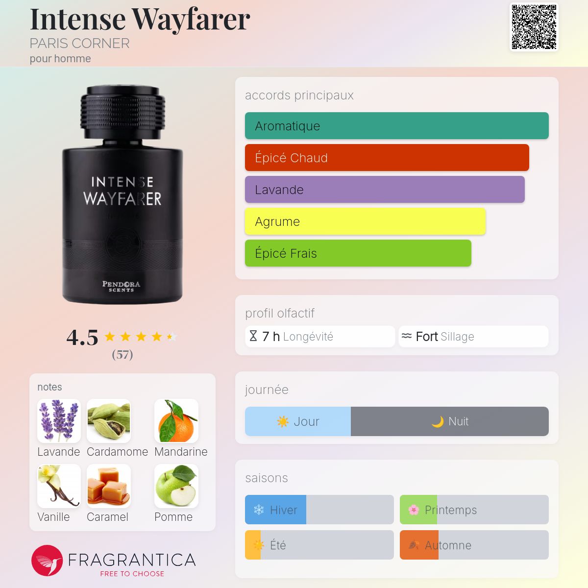 Intense Wayfarer - Pendora scents