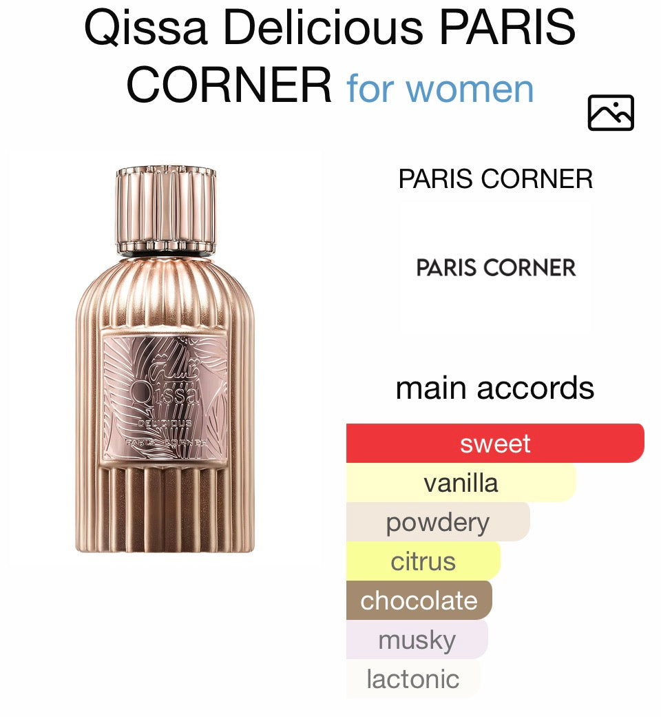 Qissa Delicious - Paris Corner Edp Femme 100ml