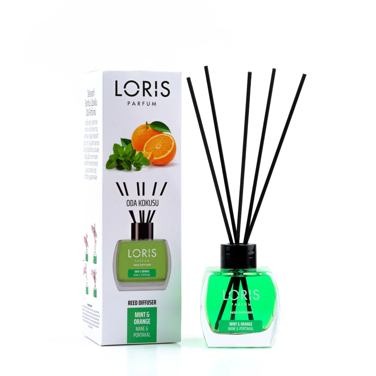 Mint Orange Set Room Spray 500 ml + Diffuseur à bâtons 120ml