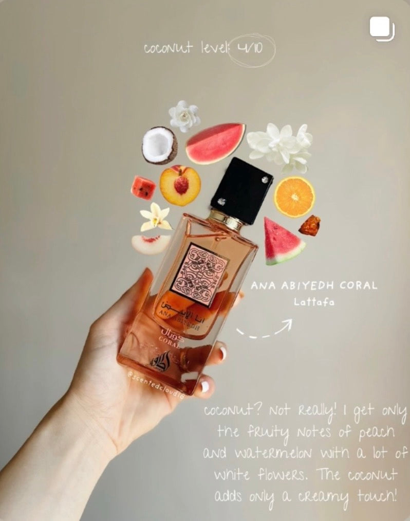 Ana Abiyedh Coral 60ml EDP by Lattafa